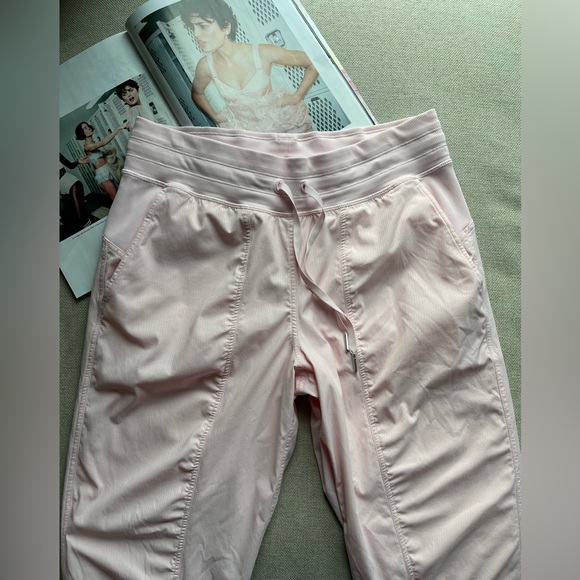 Lululemon Rare Dance Studio Lined Mid-Rise Joggers Strawberry Milkshake Size 10 - Picture 5 of 14